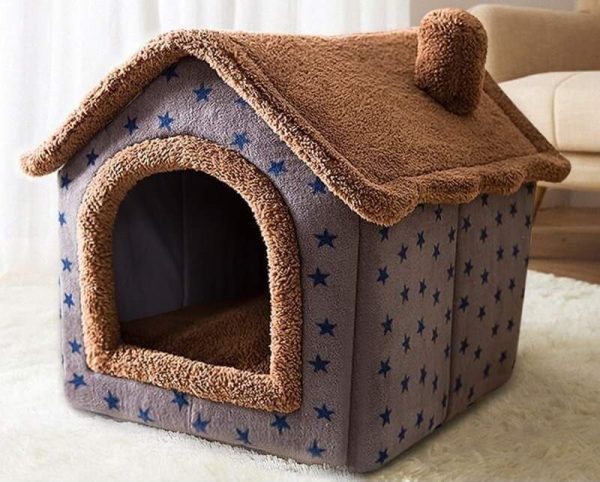 Foldable Cozy Pet Bed House - Image 4