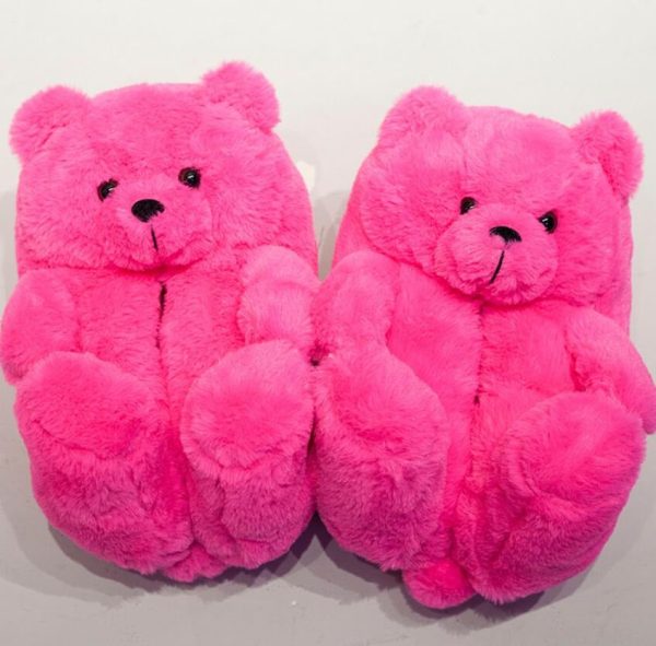 Women's Teddy Bear Plush Slippers - Image 14