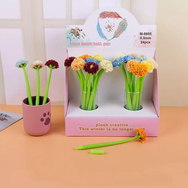 Creative Rose Flower Silicone Pen - Image 3