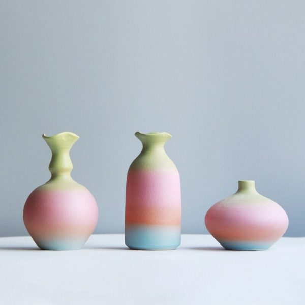 Modern Rainbow Ceramic Vase - Image 8
