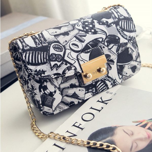 2022 NEW Women's Fashion Graffiti Handbag - Image 3