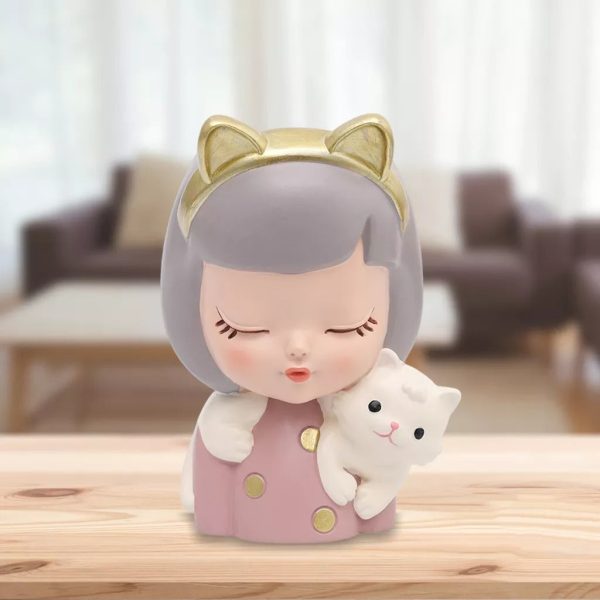 Cute Girl Resin Succulent Pot - Image 5