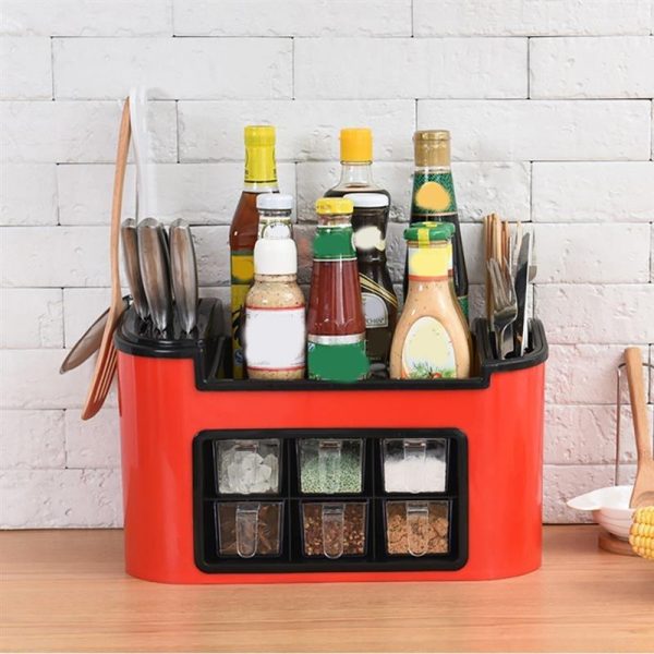 Multifunctional Seasoning Box Rack - Image 2