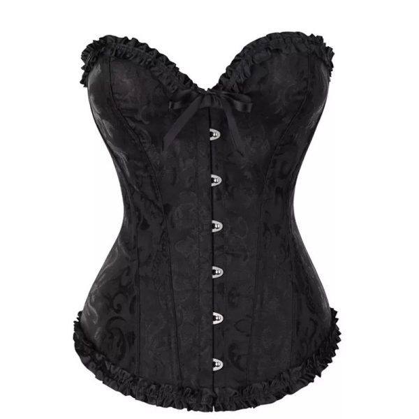 2022 NEW Women's Sexy Floral Lace Up Corset - Image 4