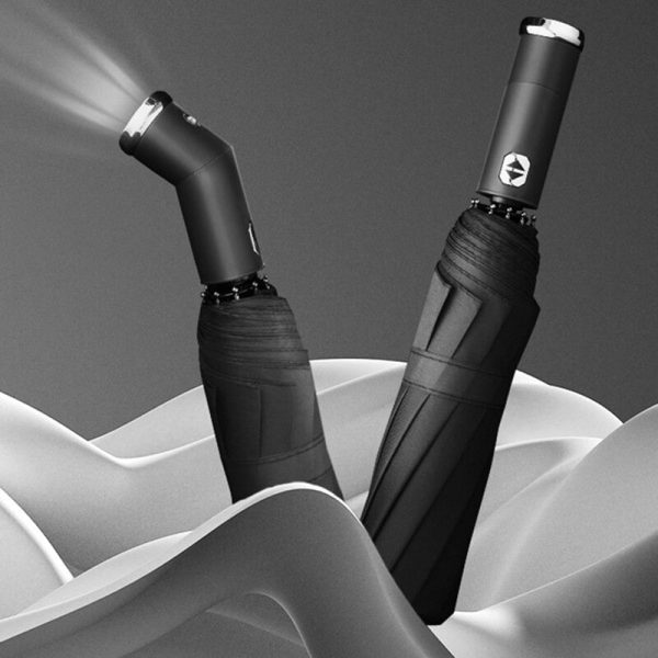 Windproof LED Sun & Rain Umbrella - Image 2