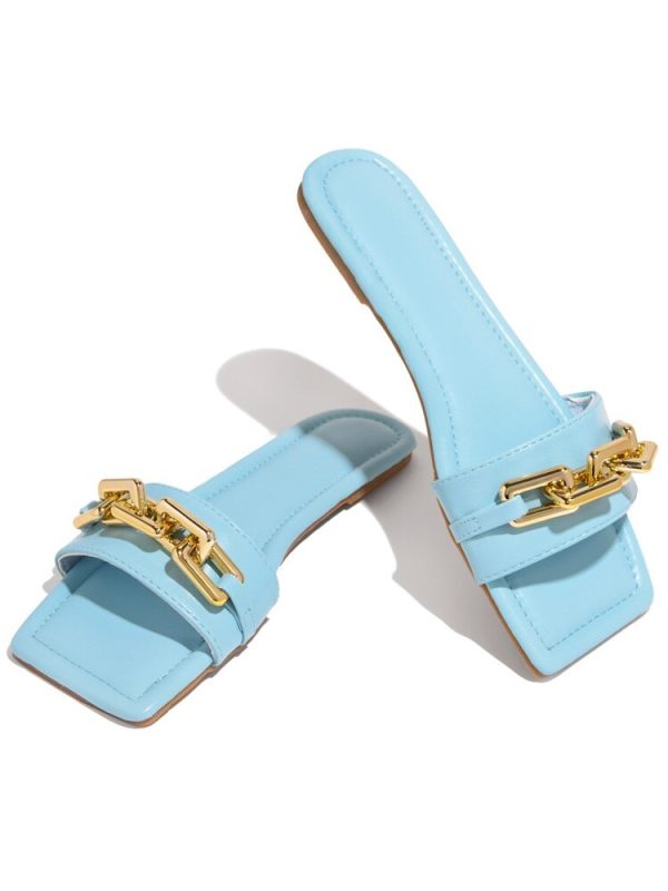 2022 NEW Fashion Women's Beach Sandals With Chains - Image 4