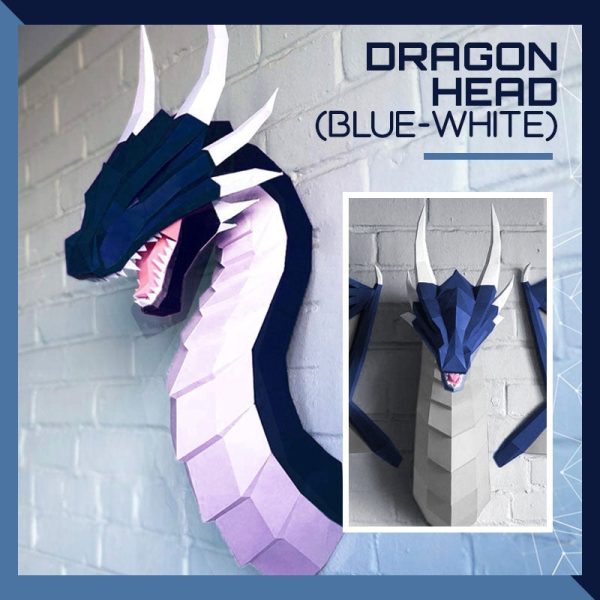 DIY 3D Dragon Papercraft Wall Decoration - Image 2