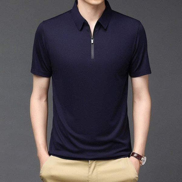 Ice Silk Fashion Men's Polo Shirt - Image 6