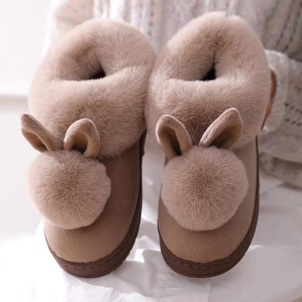 Plush Bunny Warm Slippers - Image 4