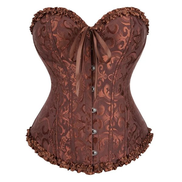 2022 NEW Women's Sexy Floral Lace Up Corset - Image 14