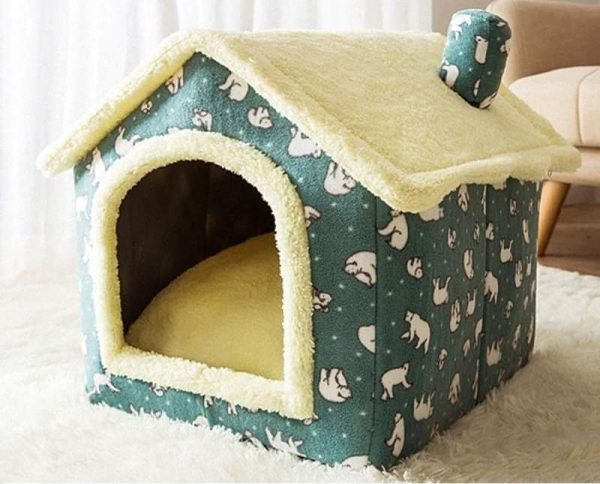 Foldable Cozy Pet Bed House - Image 6