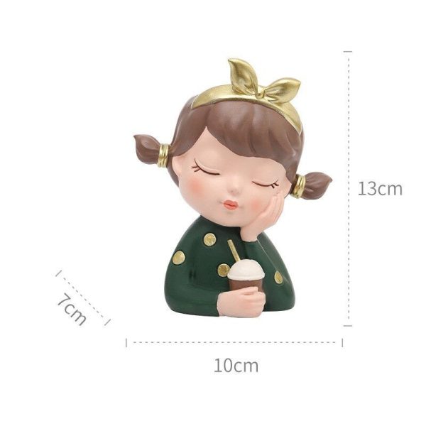 Cute Girl Resin Succulent Pot - Image 6