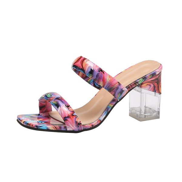 2022 NEW Women's Summer Fashion Transparent Heels Sandals - Image 6
