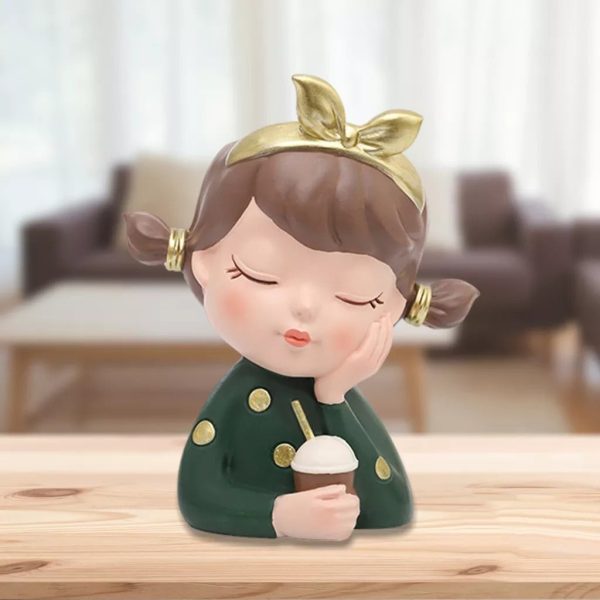 Cute Girl Resin Succulent Pot - Image 7