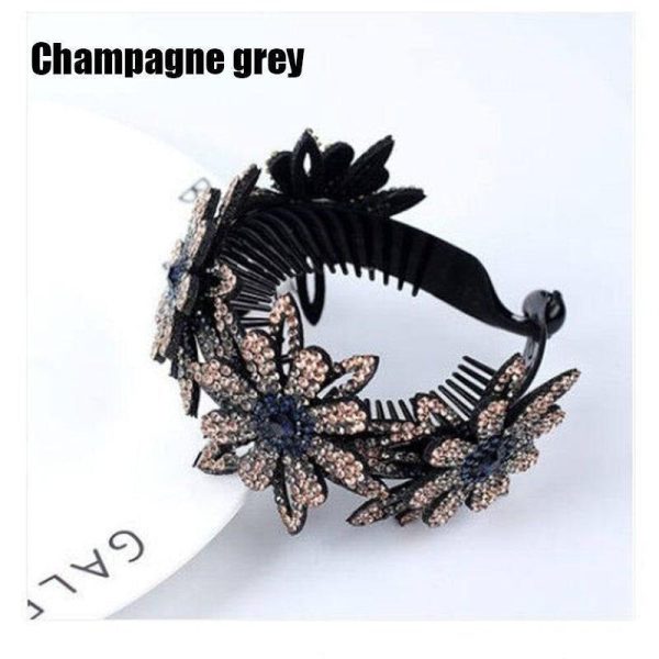 Rhinestone Hair Bun Claws Holders - Image 5