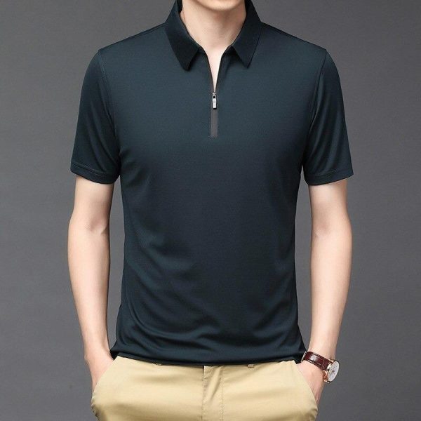 Ice Silk Fashion Men's Polo Shirt - Image 7