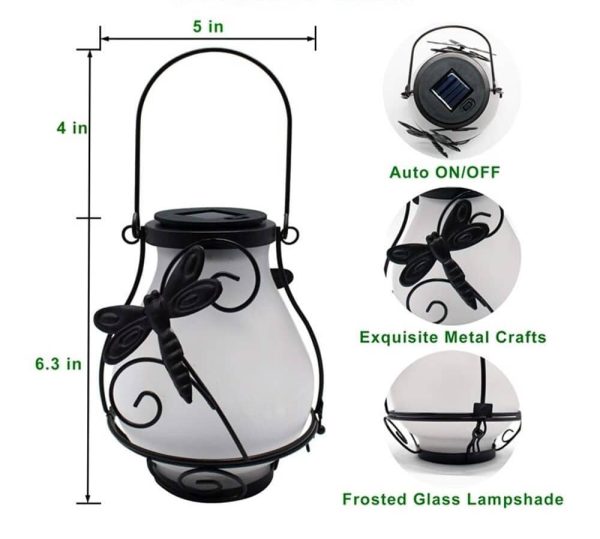 Solar Flame LED Garden Lantern Lamp - Image 6