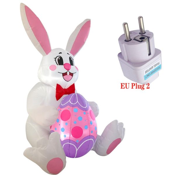5FT Inflatable Easter Bunny Decoration - Image 4