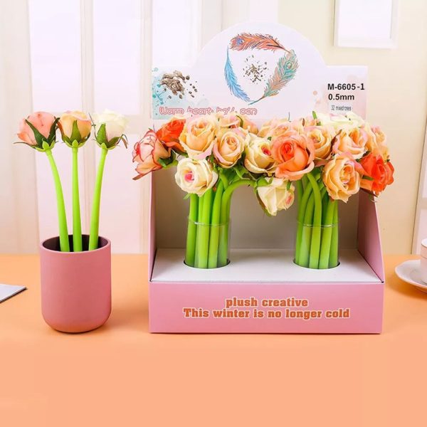 Creative Rose Flower Silicone Pen - Image 5