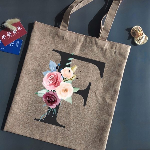 Shopping Canvas Linen Tote Bag - Image 9