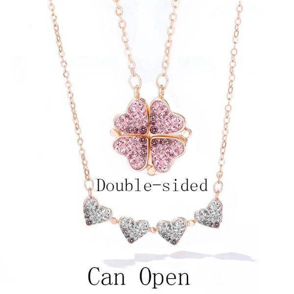 Diamond Clover Necklace - Image 8