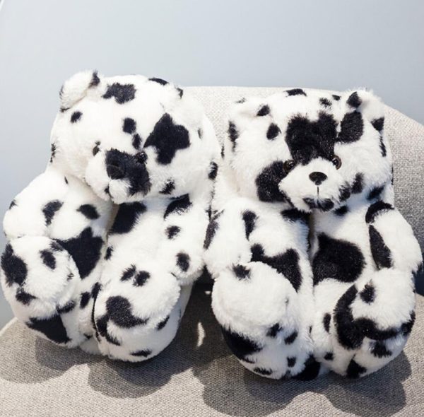 Women's Teddy Bear Plush Slippers - Image 7