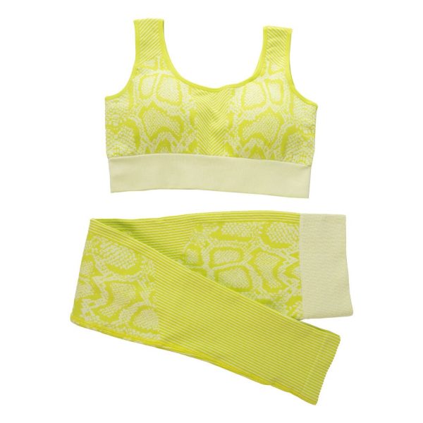 2022 NEW Women's Snake Print Workout Gym Set - Image 12
