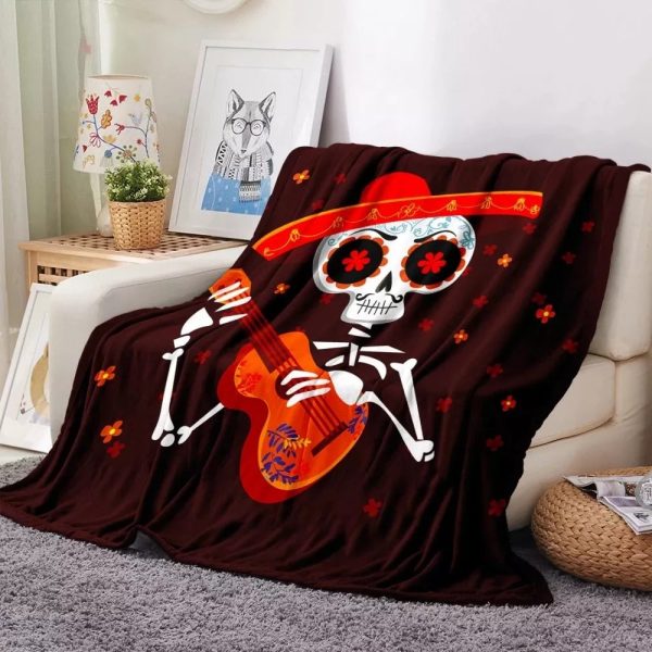 Halloween Cartoon Flannel Blanket - Image 7