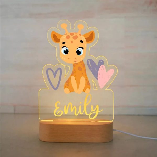 Personalized Name Animals Night Light - Image 8