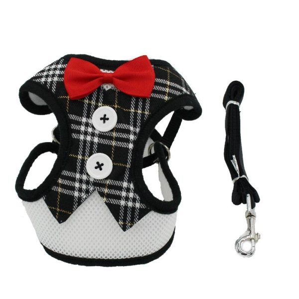 Bow Tie Pet Harness And Leash Set - Image 4