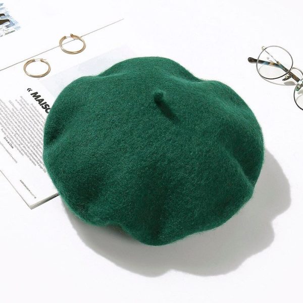 Women Wool Beret Hat - Image 5