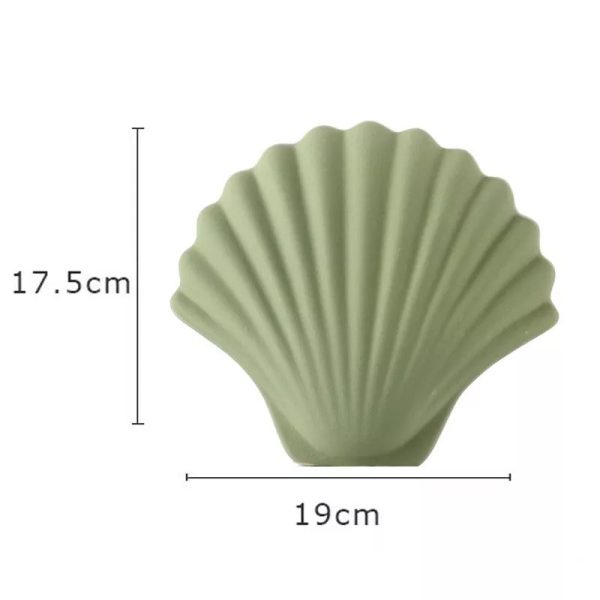 Abstract Art Shell Ceramic Flower Vase - Image 2