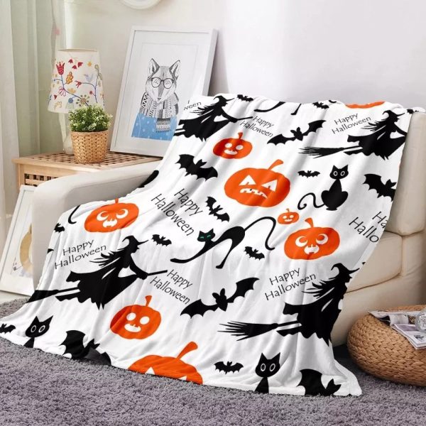 Halloween Cartoon Flannel Blanket - Image 9