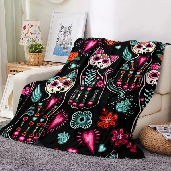 Halloween Cartoon Flannel Blanket - Image 10