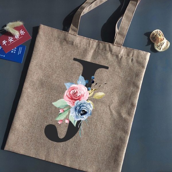 Shopping Canvas Linen Tote Bag - Image 13