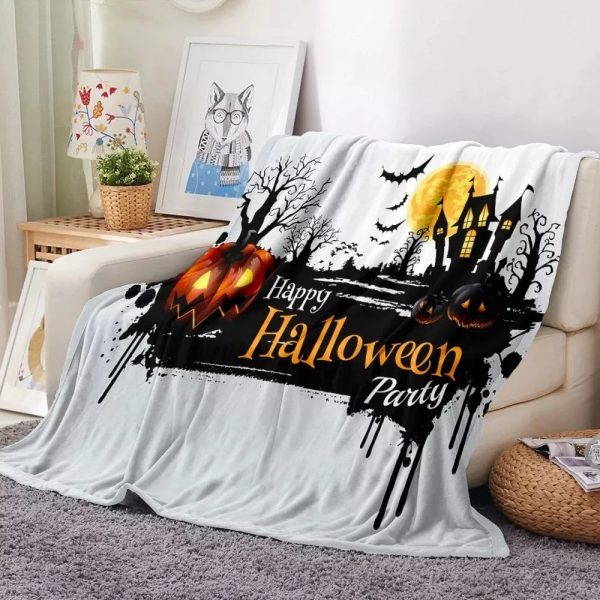 Halloween Cartoon Flannel Blanket - Image 11