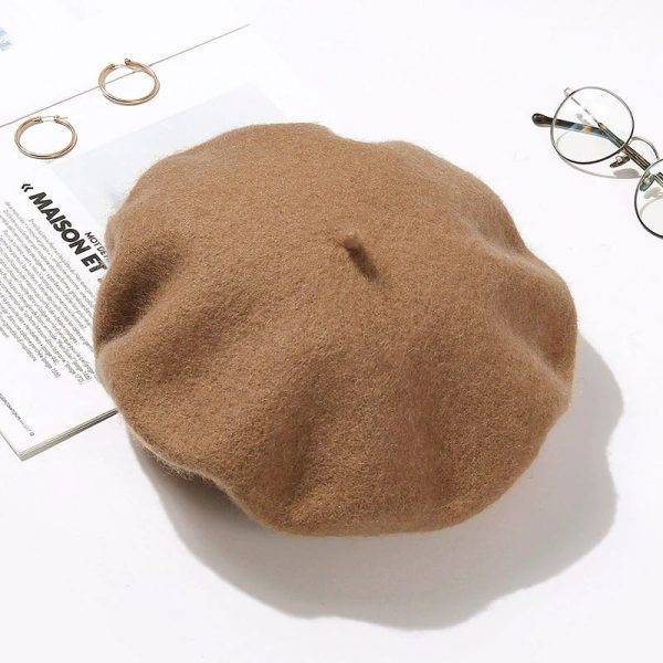 Women Wool Beret Hat - Image 2