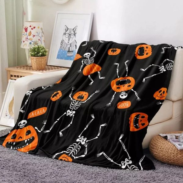 Halloween Cartoon Flannel Blanket - Image 12