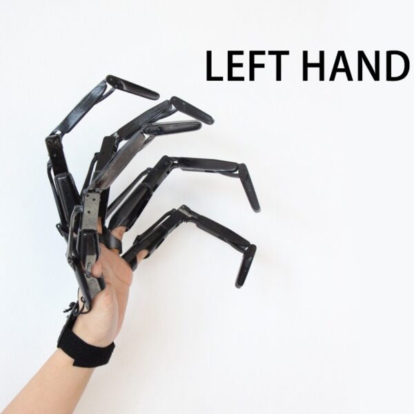 left hand (black)