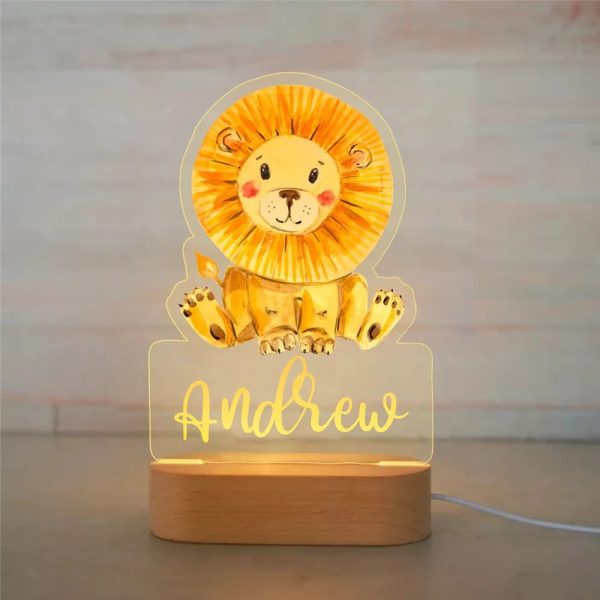 Personalized Name Animals Night Light - Image 6