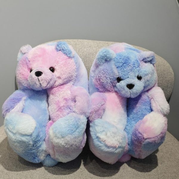 Women's Teddy Bear Plush Slippers - Image 10