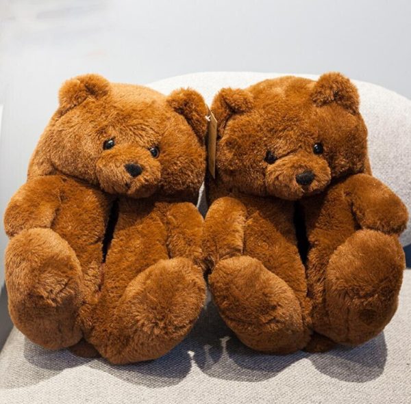 Women's Teddy Bear Plush Slippers - Image 15
