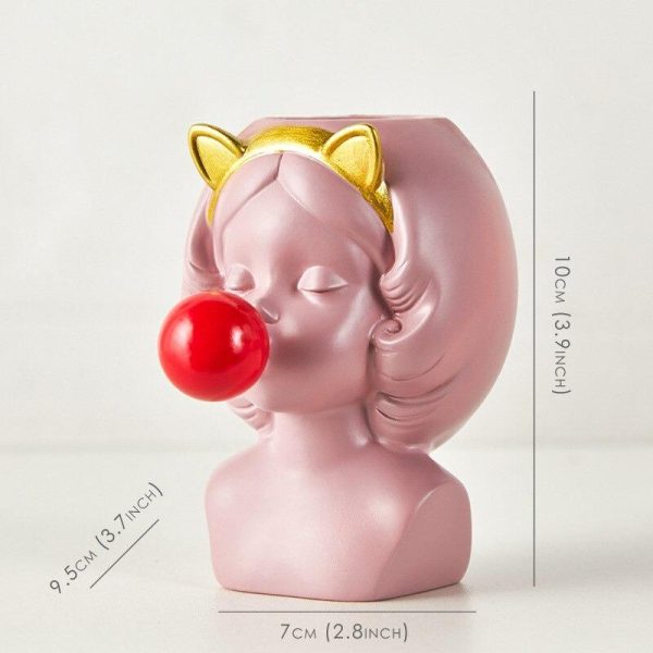 Bubblegum Girl Vase - Image 6