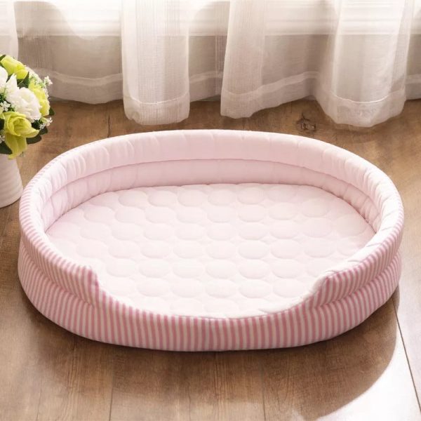 2022 NEW Summer Ice Silk Soft Sleeping Pet Bed - Image 3