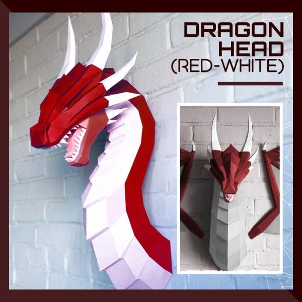 DIY 3D Dragon Papercraft Wall Decoration - Image 3