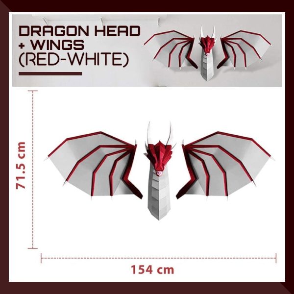 DIY 3D Dragon Papercraft Wall Decoration - Image 8