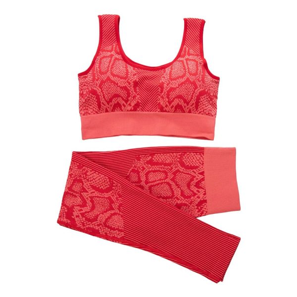 2022 NEW Women's Snake Print Workout Gym Set - Image 10