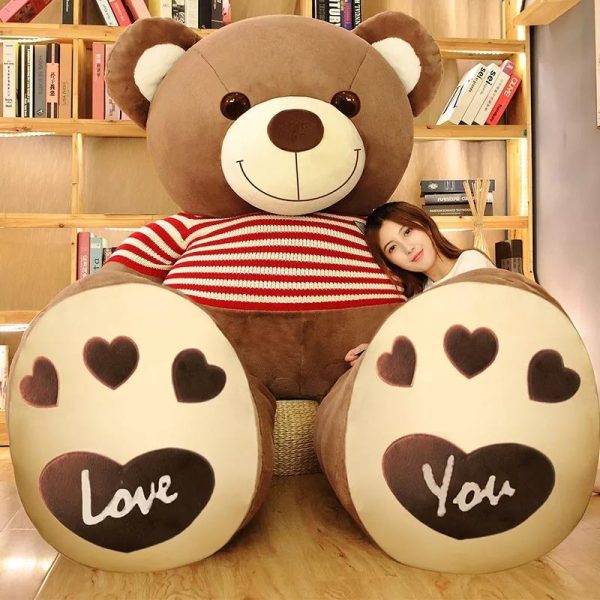Giant Teddy Bear With Sweater - Image 2