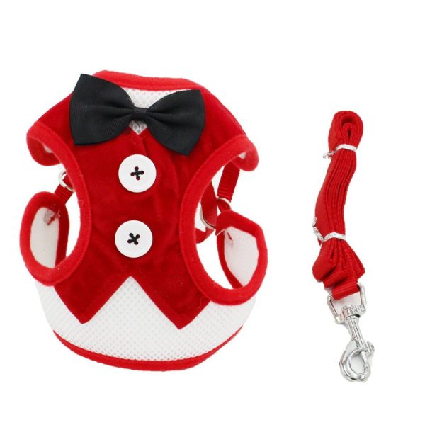 Bow Tie Pet Harness And Leash Set - Image 6