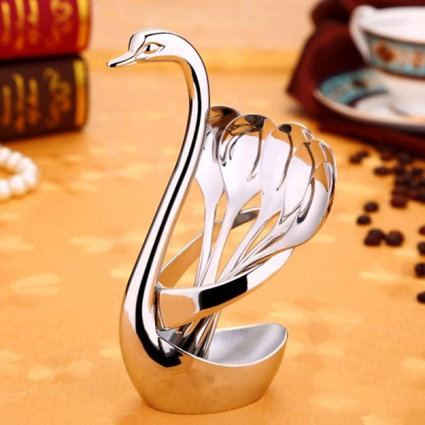 Creative Swan Cutlery Set - Image 2